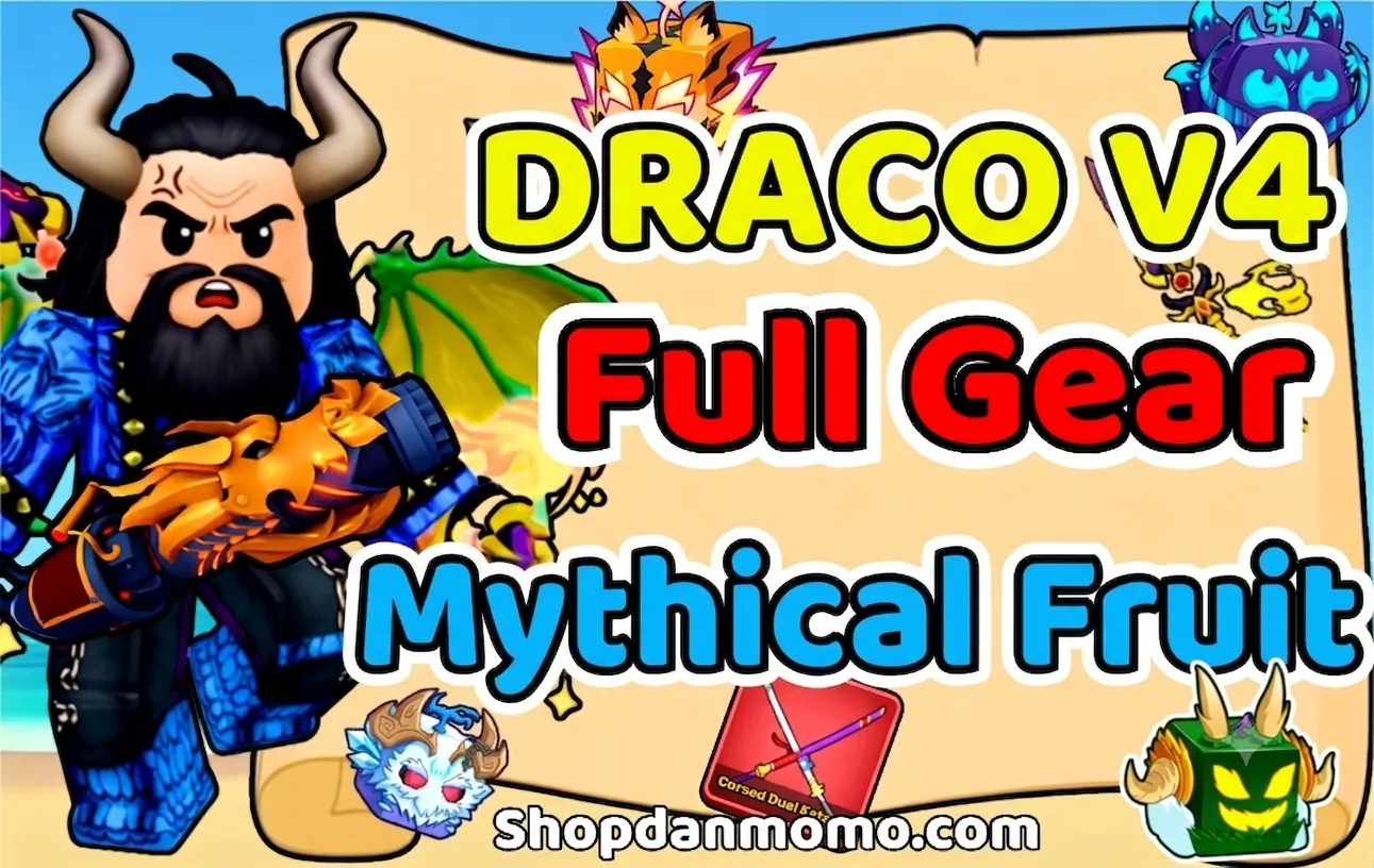 100% DRACO V4 FULL GEAR - MYTHICAL FRUIT - CDK-